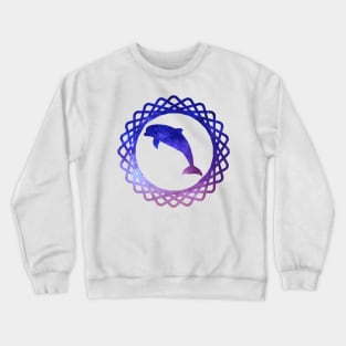 Galaxy dolphin Crewneck Sweatshirt